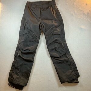 Obermeyer Women Snow Pants Sz 8 Black Ski Snowboard Insulated Winter Zip Pockets